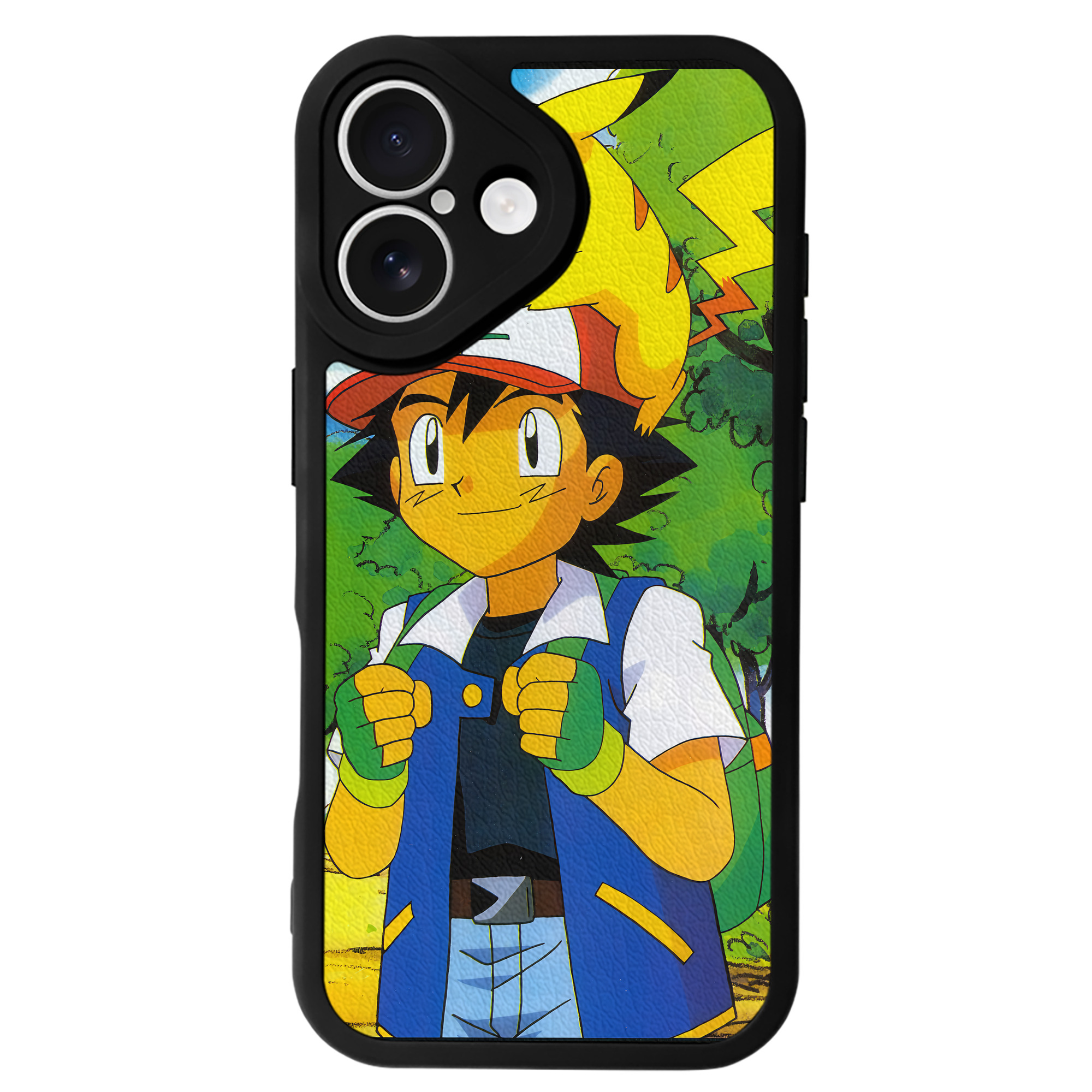 （画像用） ポケットモンスター Pokémon 【iPhone 16シリーズ対応】シリコンスマホケース（レザー調） 材質：シリコン